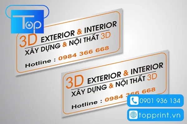 Thiết kế tem nội thất đẹp theo yêu cầu tại HCM & Hà Nội