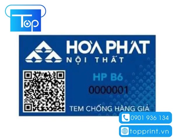 Mẫu tem nội thất Hòa Phát