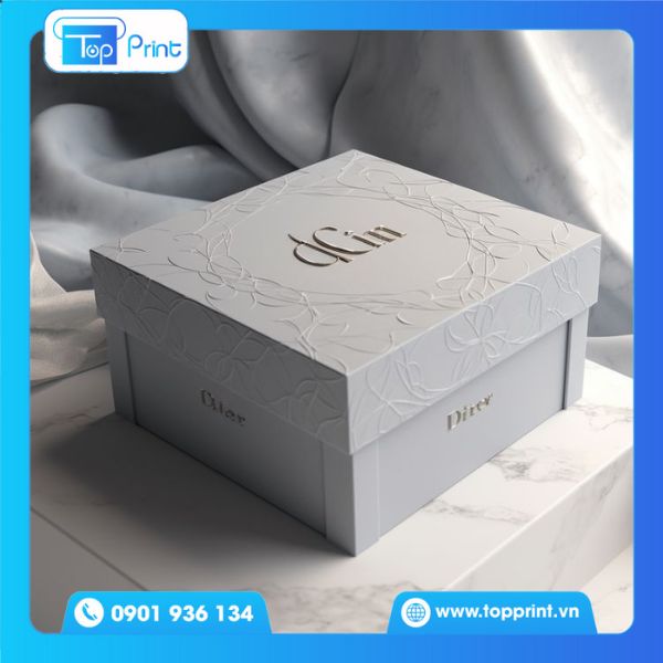 Hộp giấy cao cấp in dập nổi
