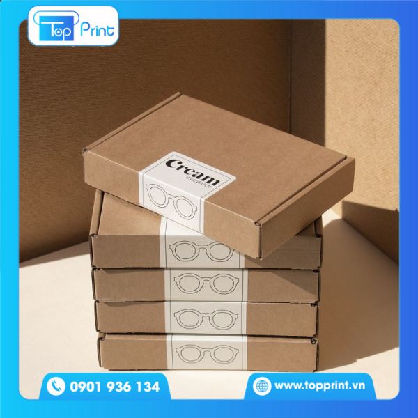 Hộp giấy carton nắp gập đóng hàng