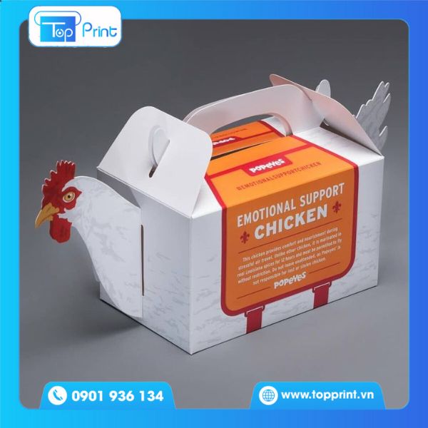 Hộp đựng gà rán hình con gà