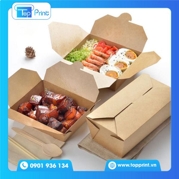 Mẫu hộp giấy đựng gà rán giá rẻ