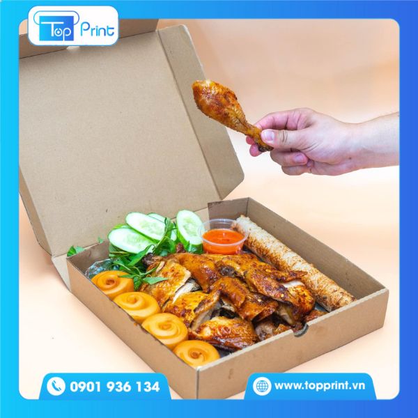 Hộp giấy đựng gà nướng