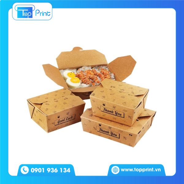 Hộp giấy đựng combo gà rán