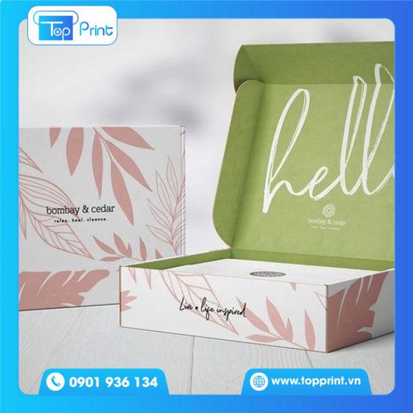  Hộp giấy hình chữ nhật