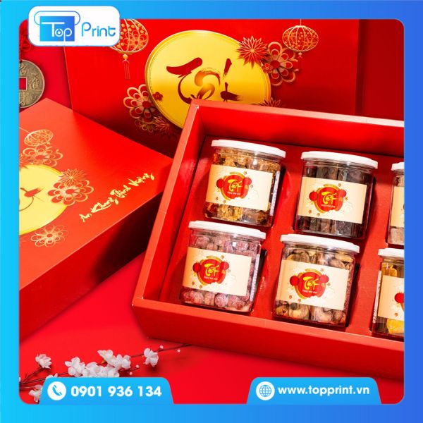 Hộp giấy đựng quà Tết