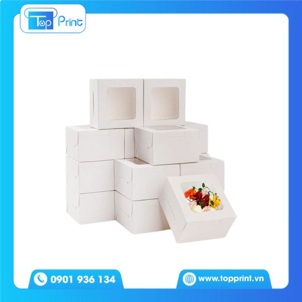 Hộp bánh kem ivory