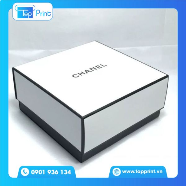 Hộp giấy trắng thời trang