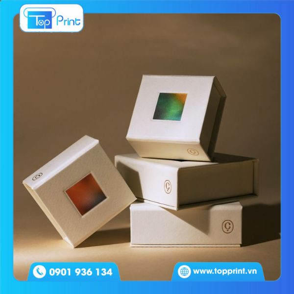 Hộp giấy vuông có cửa sổ