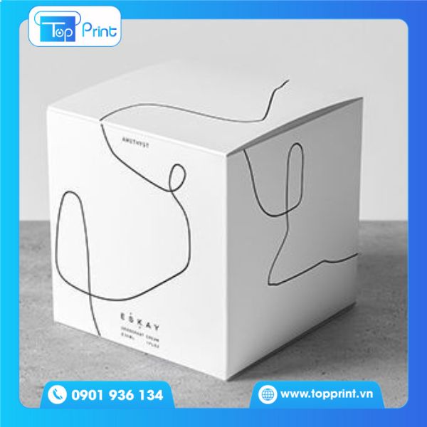 Hộp giấy vuông nắp cài