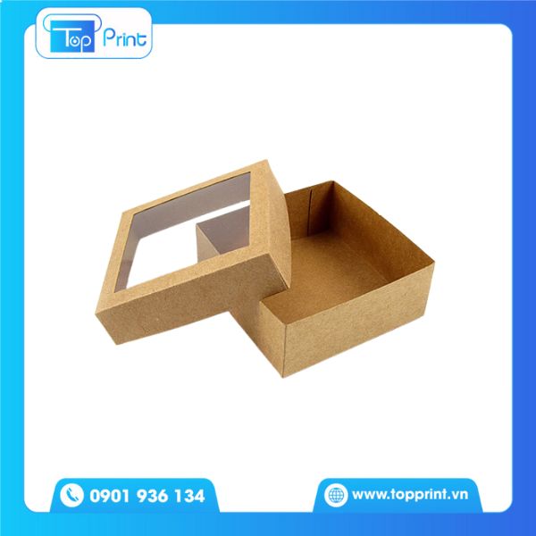 Mẫu hộp giấy vuông nắp trong