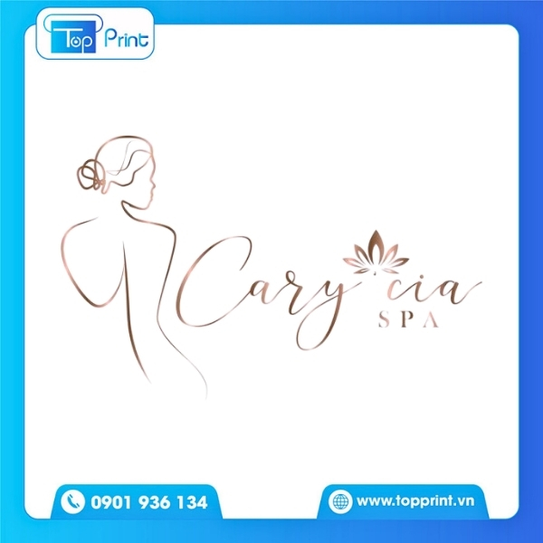 Mẫu logo spa in banner khổ lớn
