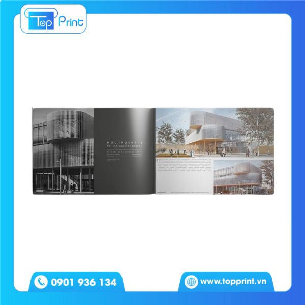 Mẫu catalogue x&acirc;y dựng tone đen trắng