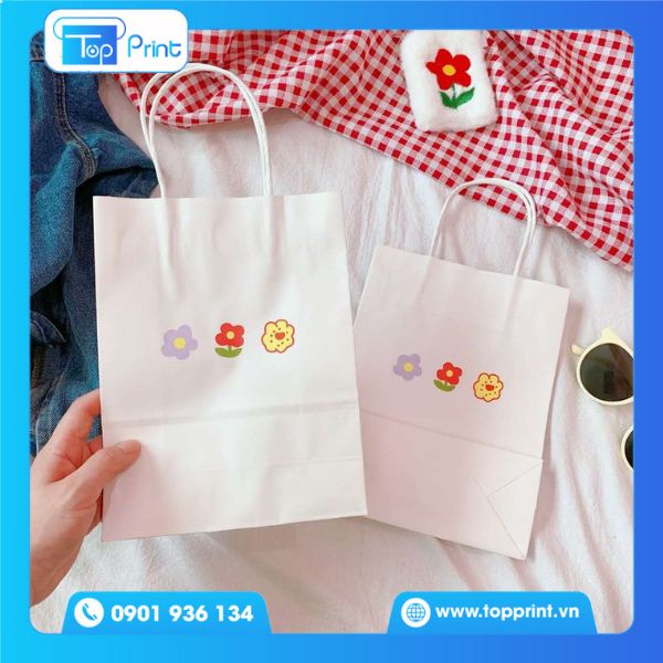 Túi Giấy Cute Cho Shop Quà Tặng