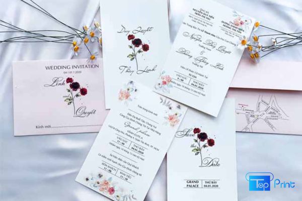In Thiệp Cưới Số Lượng Ít Giá Rẻ - Lấy Ngay