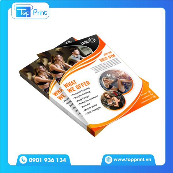 Tờ Rơi Quảng Cáo Phòng Gym 