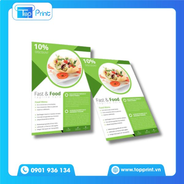 Tờ Rơi Quảng Cáo Thực Phẩm Sạch 