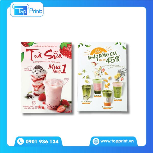 Tờ rơi trà sữa