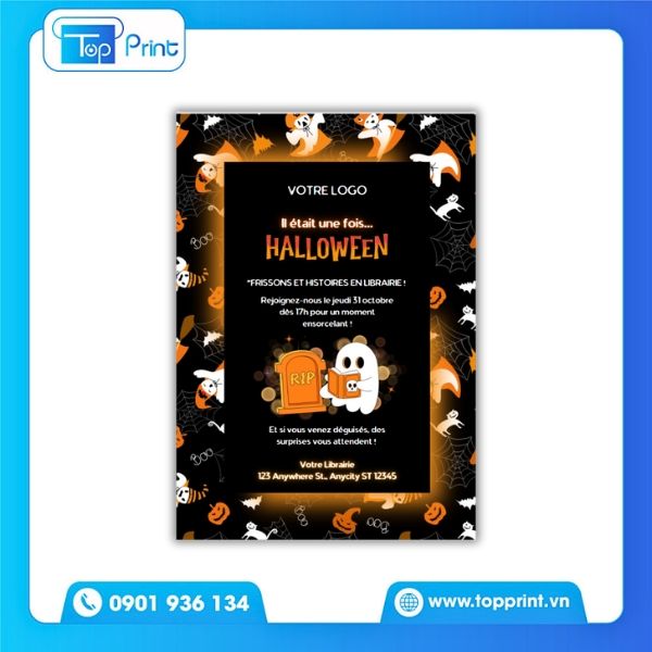 Tờ Rơi Halloween Vùng Đất Quái Ám