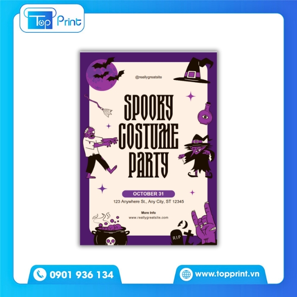Tờ Rơi Halloween Khu Rừng Ma
