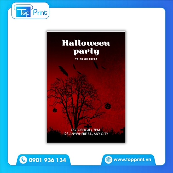 Tờ Rơi Halloween Hắc Ám