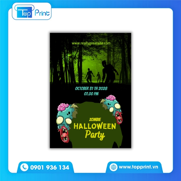 Tờ Rơi Halloween Đêm Kinh Hoàng