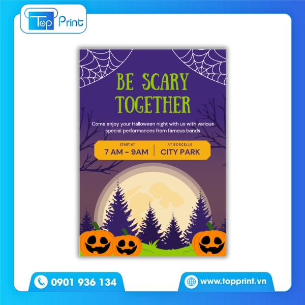 Tờ Rơi Halloween Mùa Bí Ngô