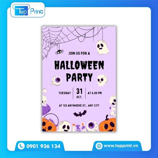 Tờ Rơi Halloween Tiệc Ma Quái 