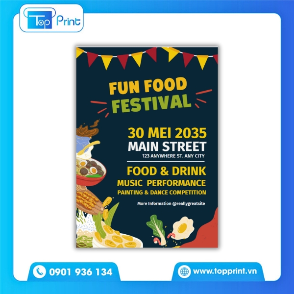 Tờ Rơi Lễ Hội FUN FOOD FESTIVAL