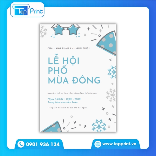 Tờ Rơi Lễ Hội Phố Mùa Đông