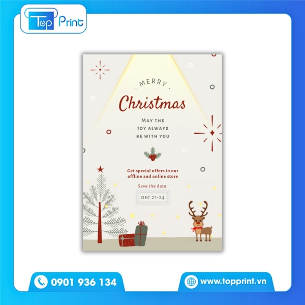 Tờ Rơi Noel Đầy Màu Sắc Lấp Lánh