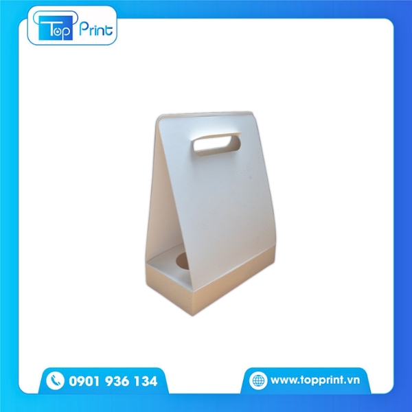 Túi Giấy 2 Ngăn Màu Trắng Đẹp Mắt 