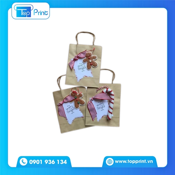 Túi Giấy Noel Thiết Kế Đơn Giản Nhưng Ấn Tượng