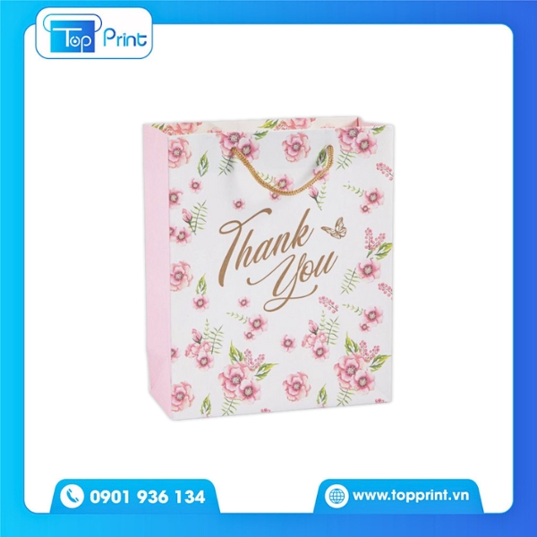 Túi Giấy Thank You Hoa Nhí Dễ Thương