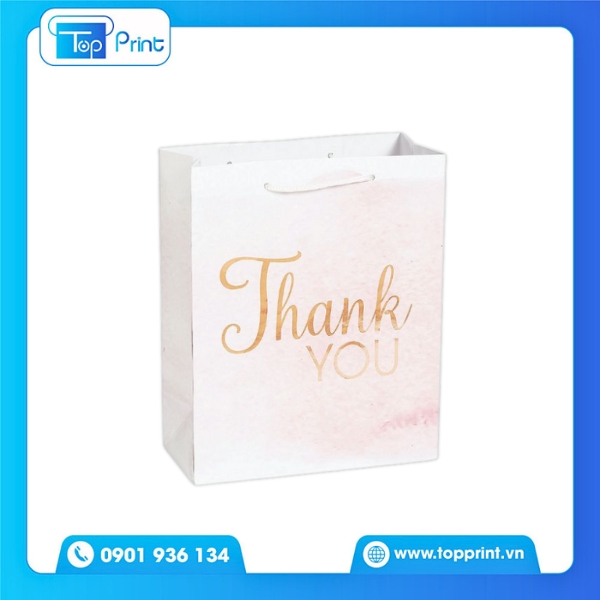 Túi Giấy Thank You Hồng Ombre Thanh Lịch 