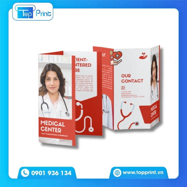 Mẫu Brochure Bệnh Viện Phòng Khám Tư Uy Tín 