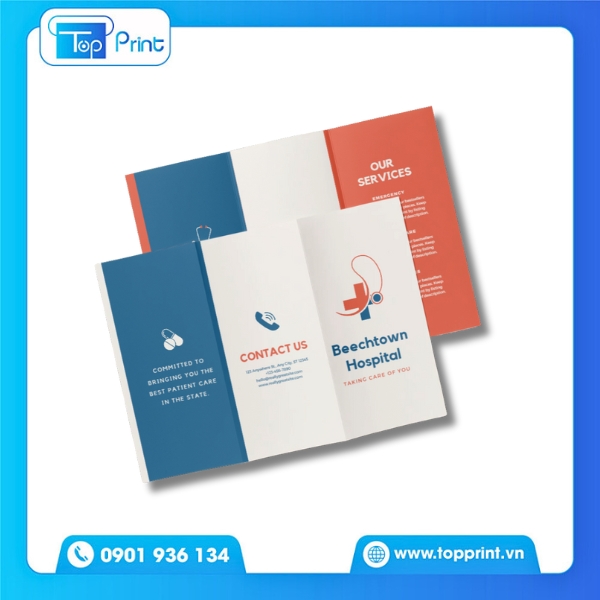 Mẫu Brochure Bệnh Viện Theo Bộ Nhận Diện Thương Hiệu