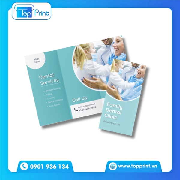 Mẫu Brochure Bệnh Viện In Màu Sắc Nét – TopPrint