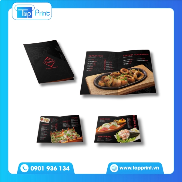 Brochure Menu Hải Sản Tươi Ngon