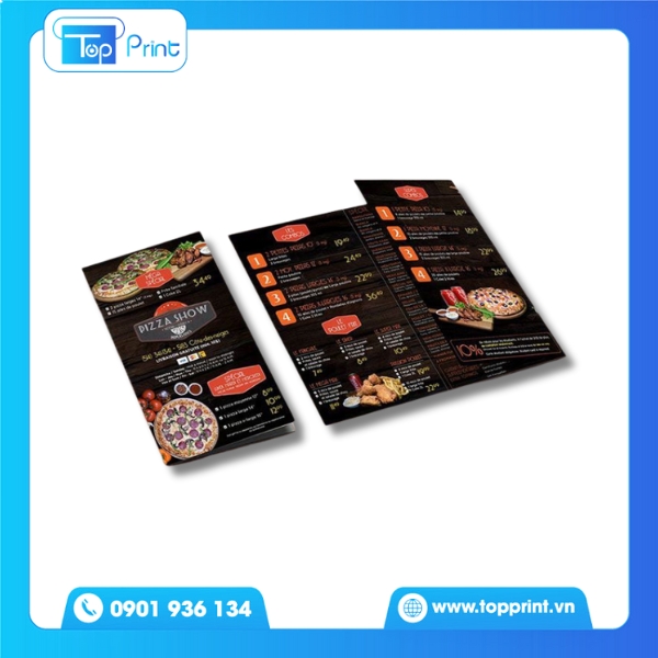 Brochure Menu Pizza Đẹp Mắt