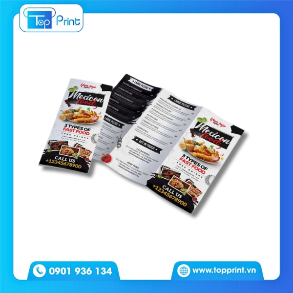 Brochure Menu Thực Đơn Trưa
