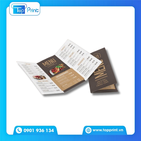Brochure Menu Nhà Hàng Á Đông Tinh Tế