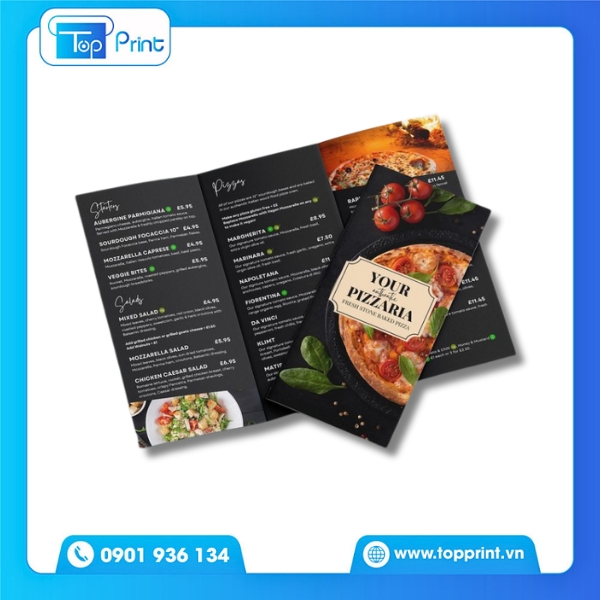 Brochure Pizza Chuyên Nghiệp Cho Thương Hiệu Pizza Mới