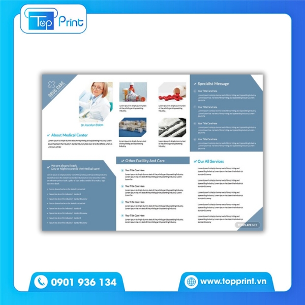 Mẫu Brochure Thuốc Chất Lượng Cao Tại Topprint