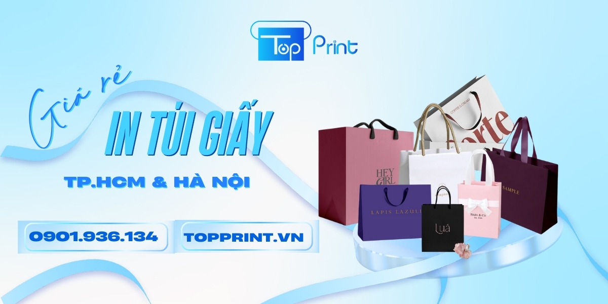 In Túi Giấy Nắp Gập Giá Rẻ - Topprint