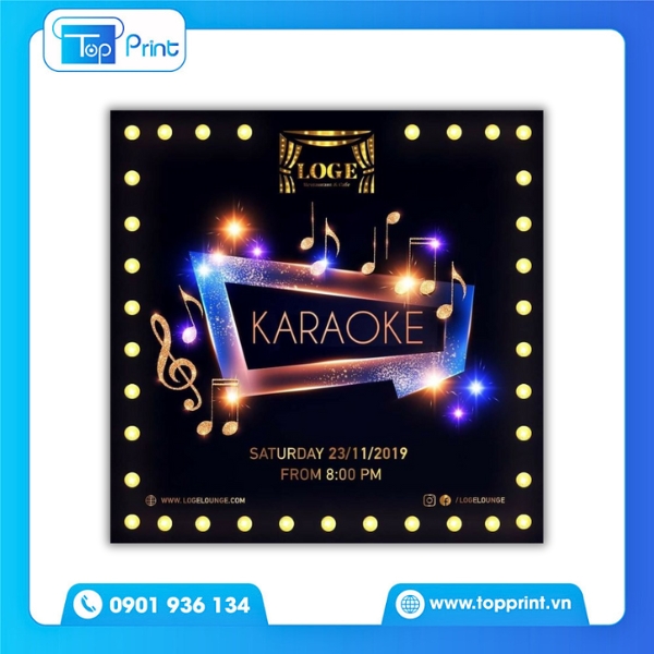 Tờ Rơi Karaoke Sang Trọng, Tinh Tế 