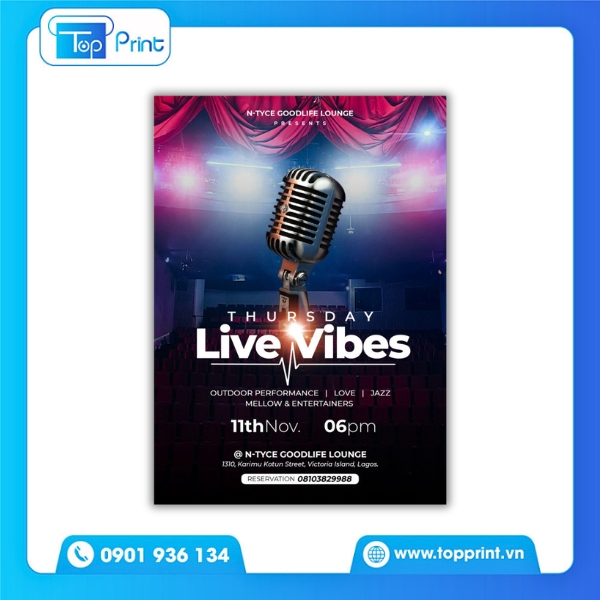 Tờ Rơi Karaoke Màu Sắc Tươi Mới