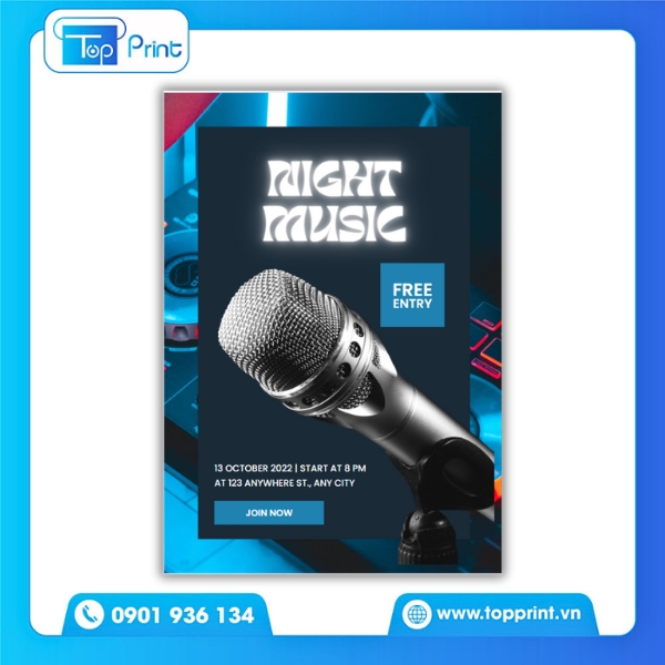 Tờ Rơi Karaoke Phong Cách Năng Động, Trẻ Trung