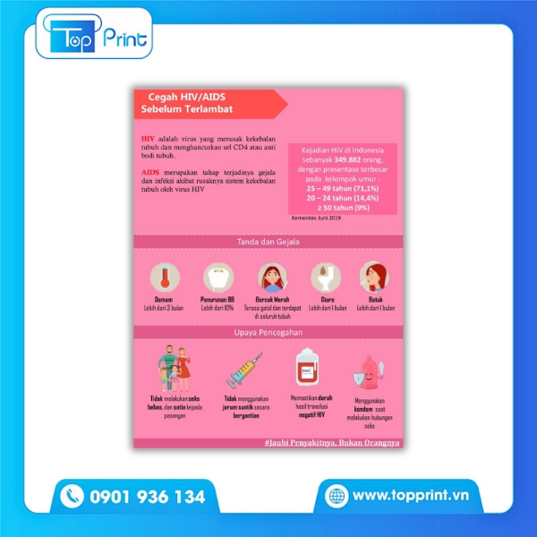 Thông tin cần biết về HIV/AIDS qua tờ rơi 