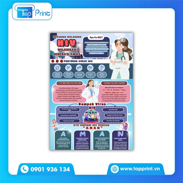 Tờ rơi phòng chống HIV/AIDS: Đừng để HIV/AIDS lây lan 